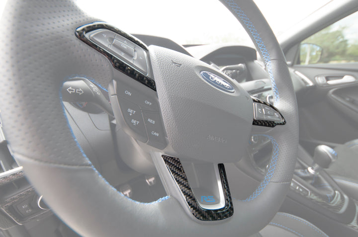Steering Wheel Accent Overlays Fits 2015-2018 Ford Focus, RS, ST