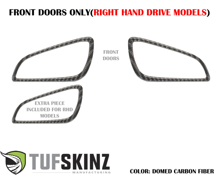 Interior Door Handle Surround Accents Fits 2015-2018 Ford Focus, RS, ST