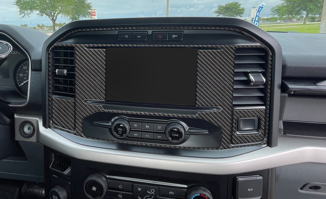 Navigation Screen Accent Trim Fits 2021-2025 Ford F-150