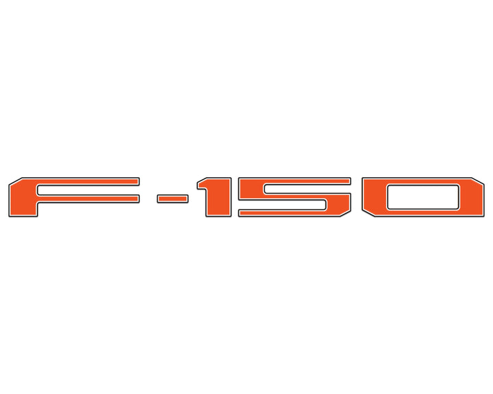 Football Themed Tailgate Letter Inserts Fits 2021-2026 Ford F-150