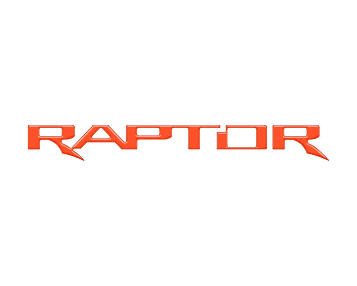 Raptor Tailgate Emblem Inserts Fits 2017-2025 Ford F-150 Raptor