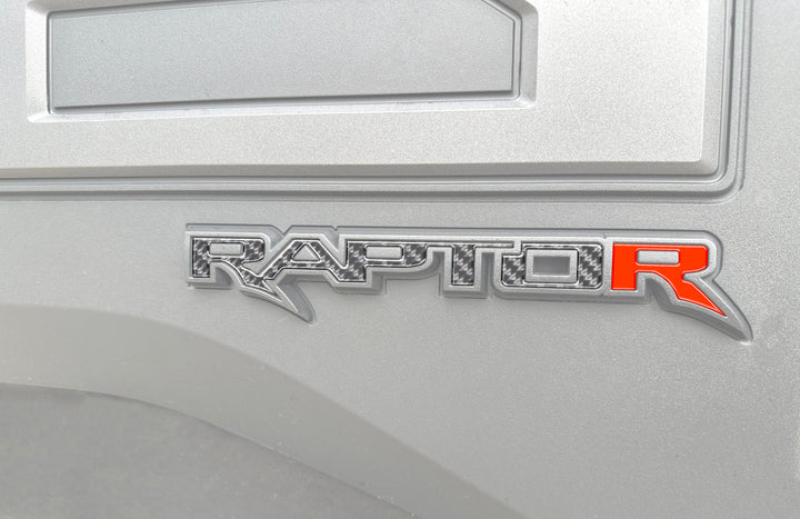Raptor Tailgate Emblem Inserts Fits 2017-2025 Ford F-150 Raptor