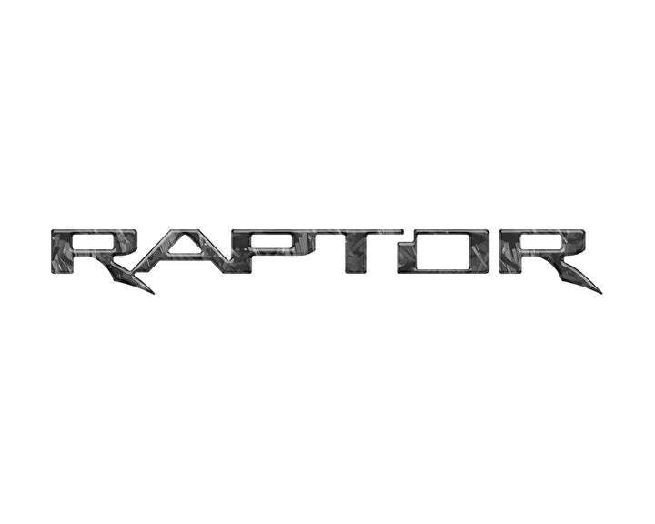Raptor Tailgate Emblem Inserts Fits 2017-2025 Ford F-150 Raptor