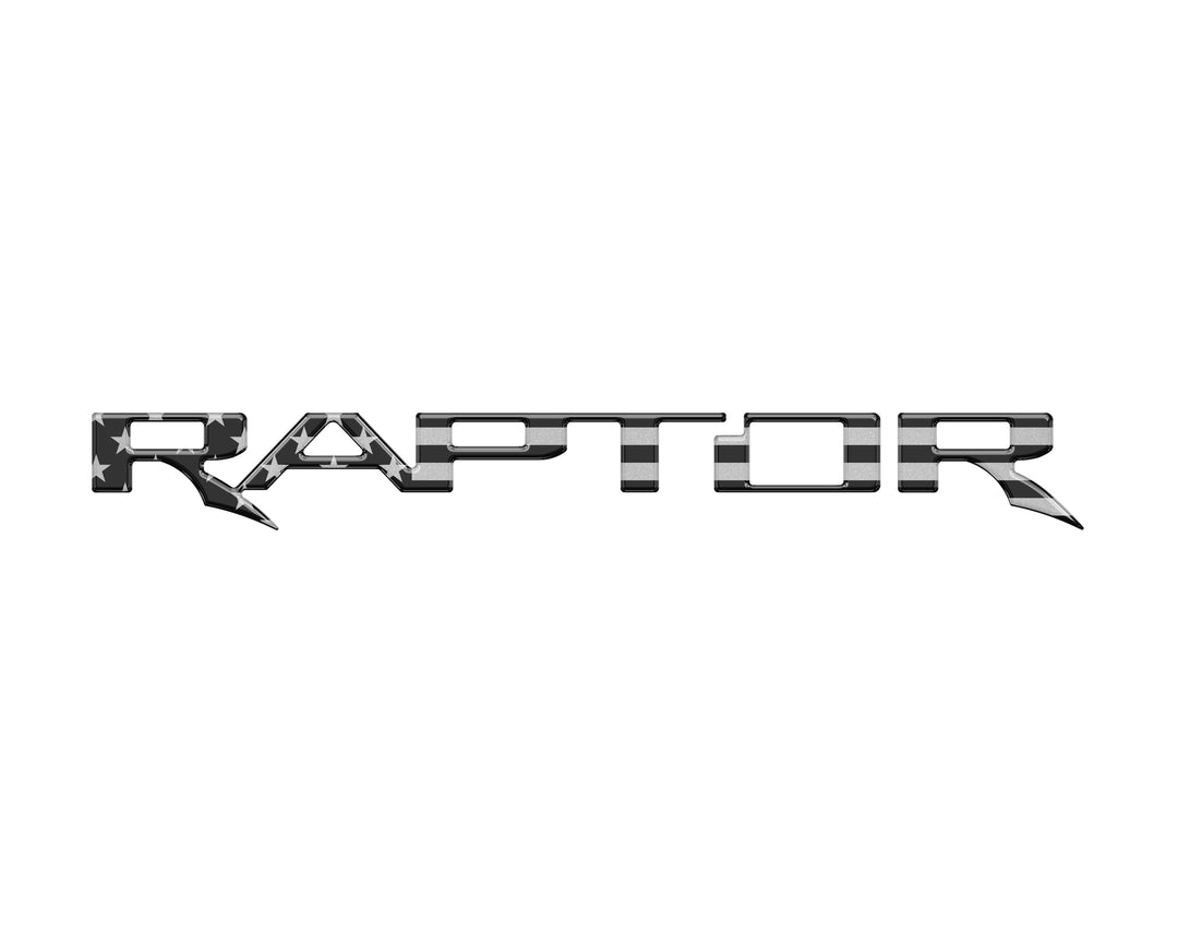Raptor Tailgate Emblem Inserts Fits 2017-2025 Ford F-150 Raptor