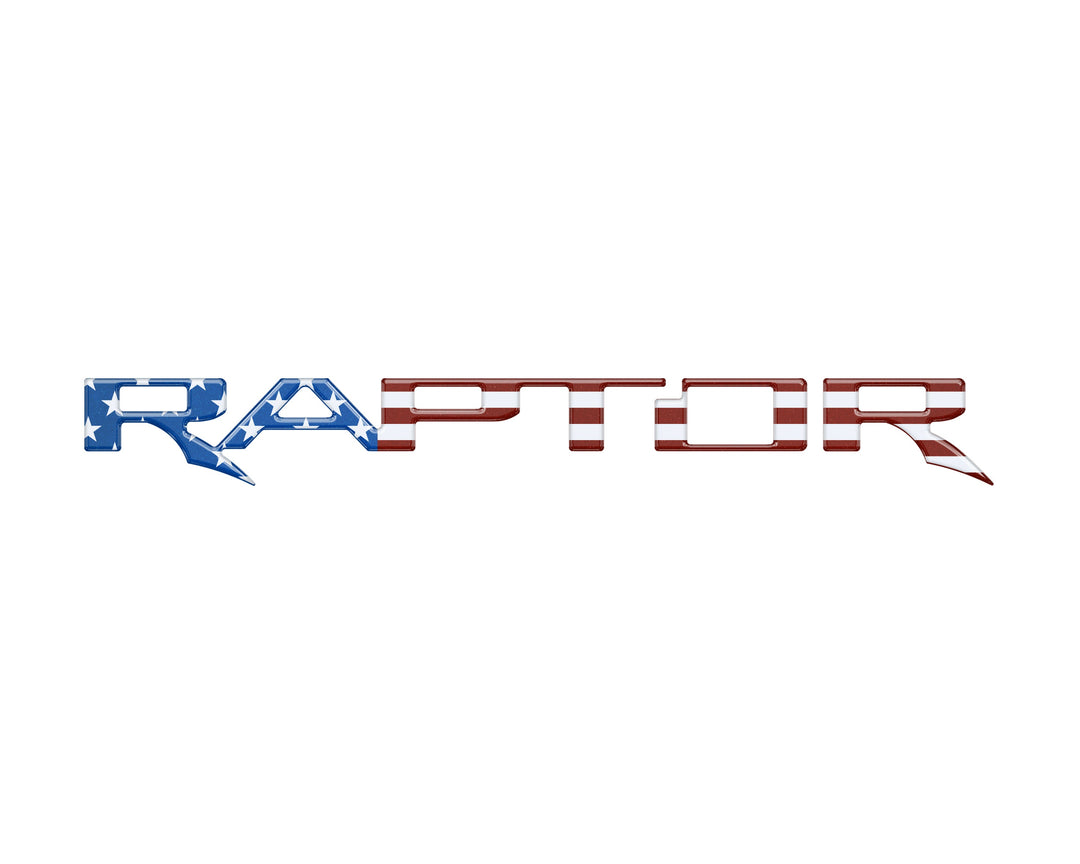 Raptor Tailgate Emblem Inserts Fits 2017-2025 Ford F-150 Raptor