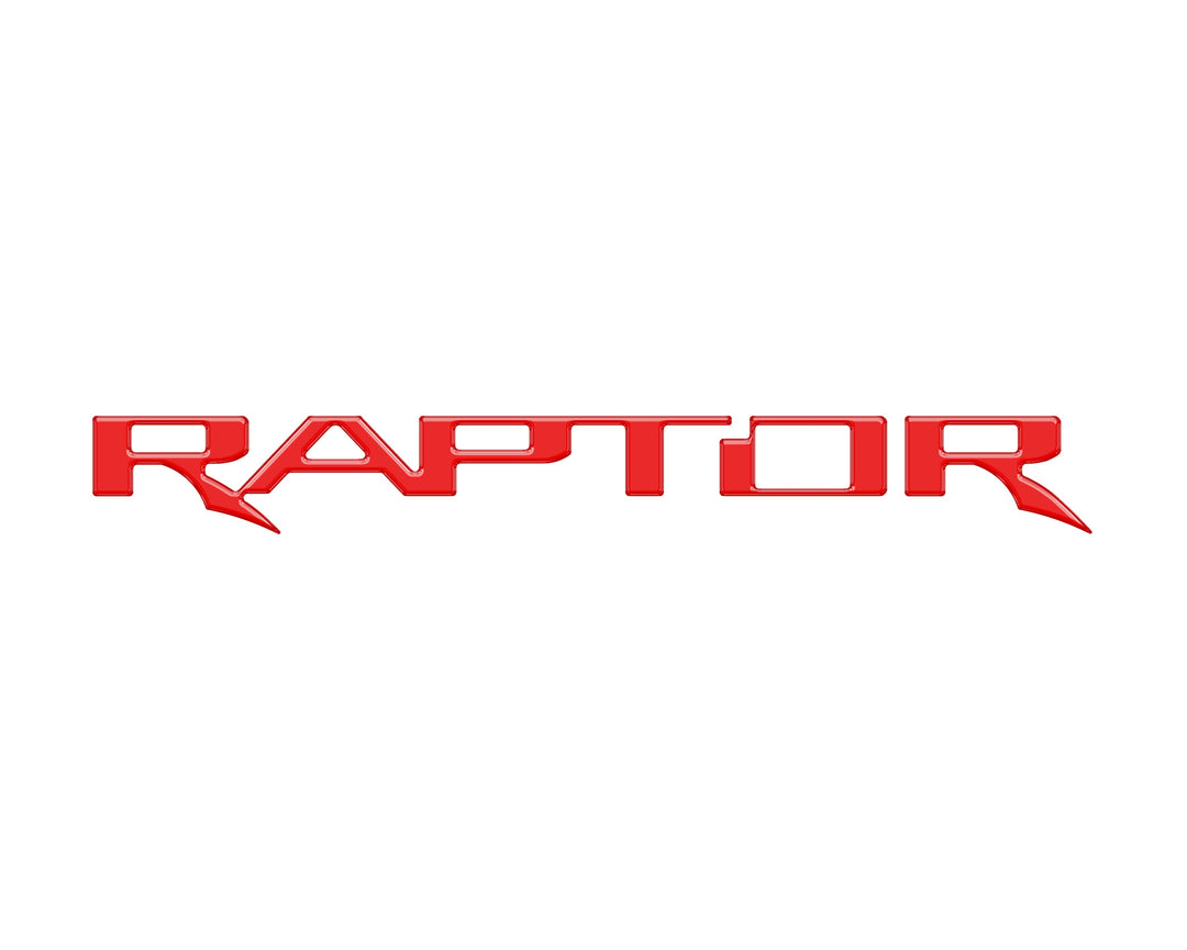 Raptor Tailgate Emblem Inserts Fits 2017-2025 Ford F-150 Raptor