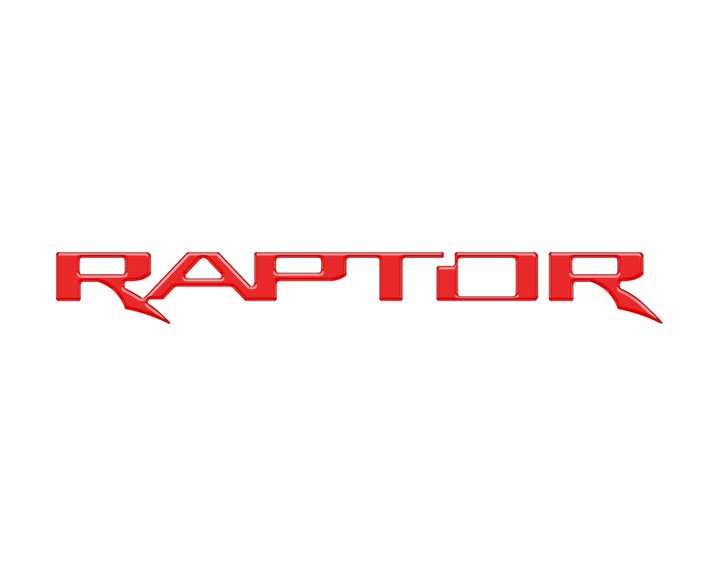Raptor Tailgate Emblem Inserts Fits 2017-2025 Ford F-150 Raptor