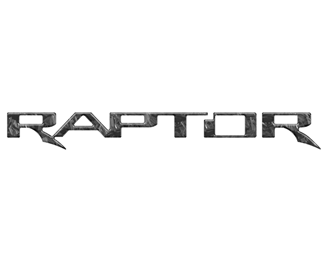 Raptor Tailgate Emblem Inserts Fits 2017-2025 Ford F-150 Raptor
