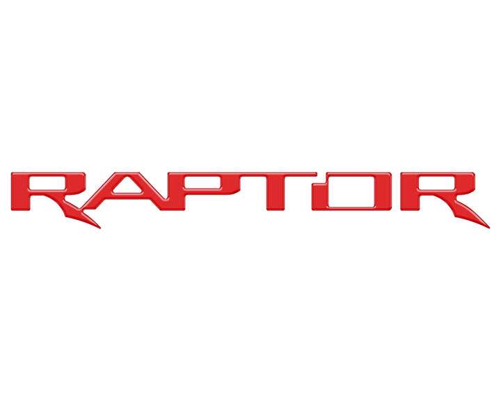 Raptor Tailgate Emblem Inserts Fits 2017-2025 Ford F-150 Raptor