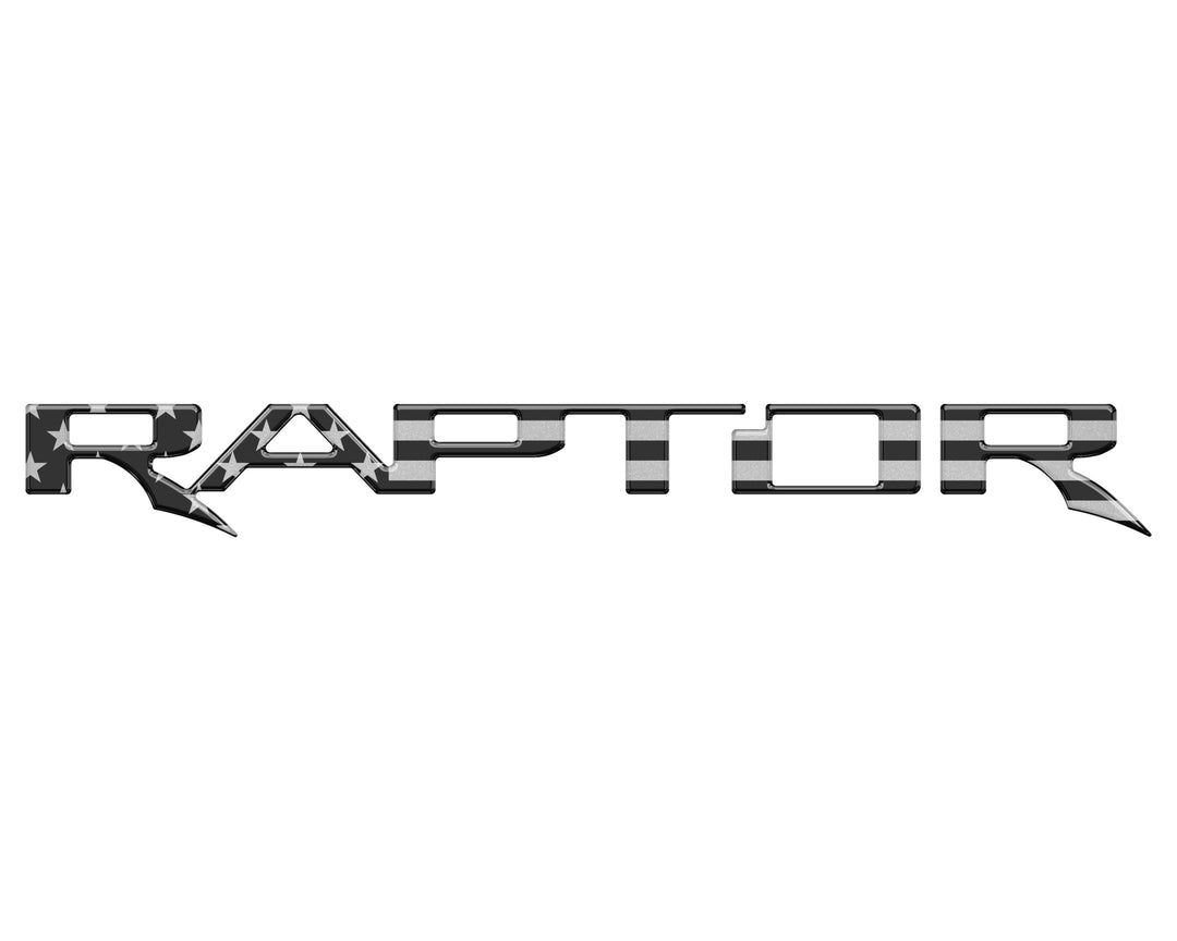 Raptor Tailgate Emblem Inserts Fits 2017-2025 Ford F-150 Raptor