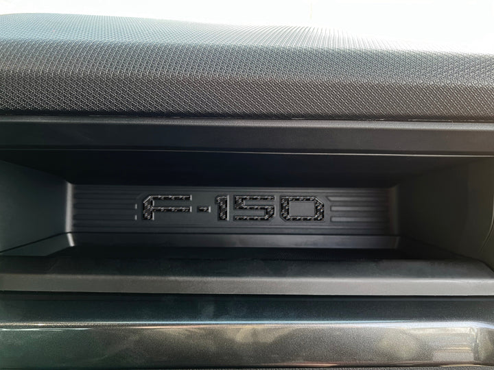 Passenger Cubby Letter Overlays Fits 2021-2025 Ford F-150 XL/STX