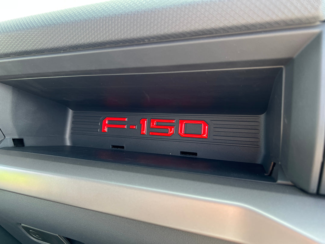 Passenger Cubby Letter Overlays Fits 2021-2025 Ford F-150 XL/STX