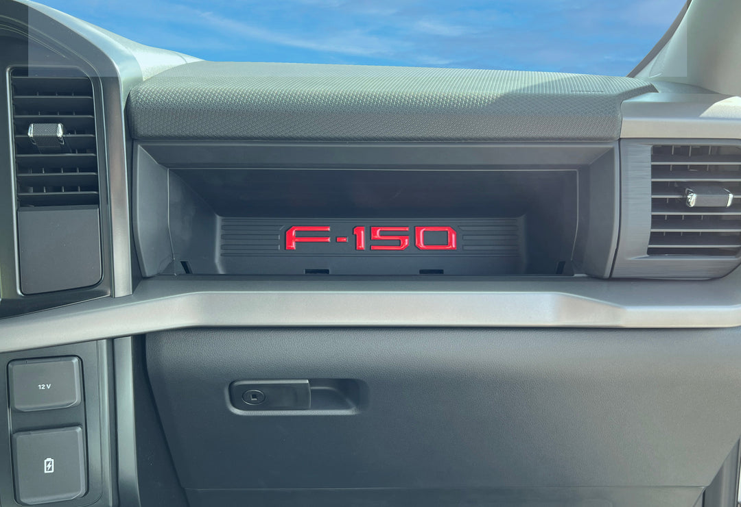 Passenger Cubby Letter Overlays Fits 2021-2025 Ford F-150 XL/STX