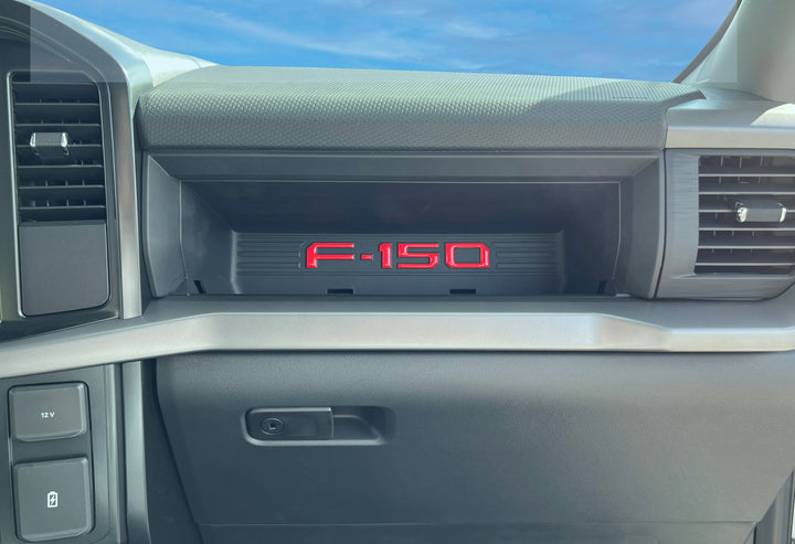 Passenger Cubby Letter Overlays Fits 2021-2025 Ford F-150 XL/STX