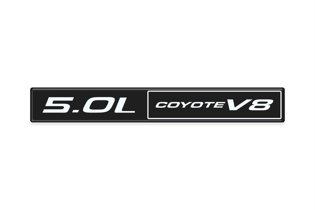 5.0L Coyote V8 Badge Fits Any Ford Model