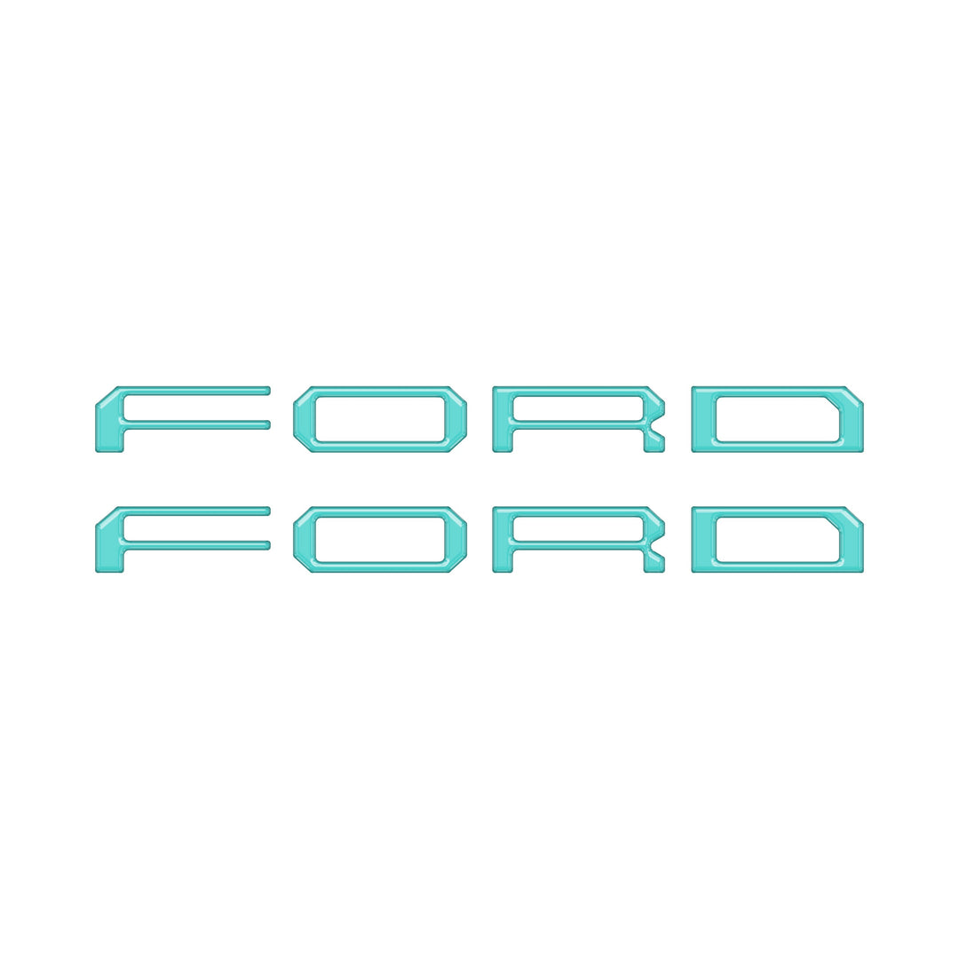 Tremor/Raptor Running Board Letter Inserts Fits 2025-2026 Ford F-150