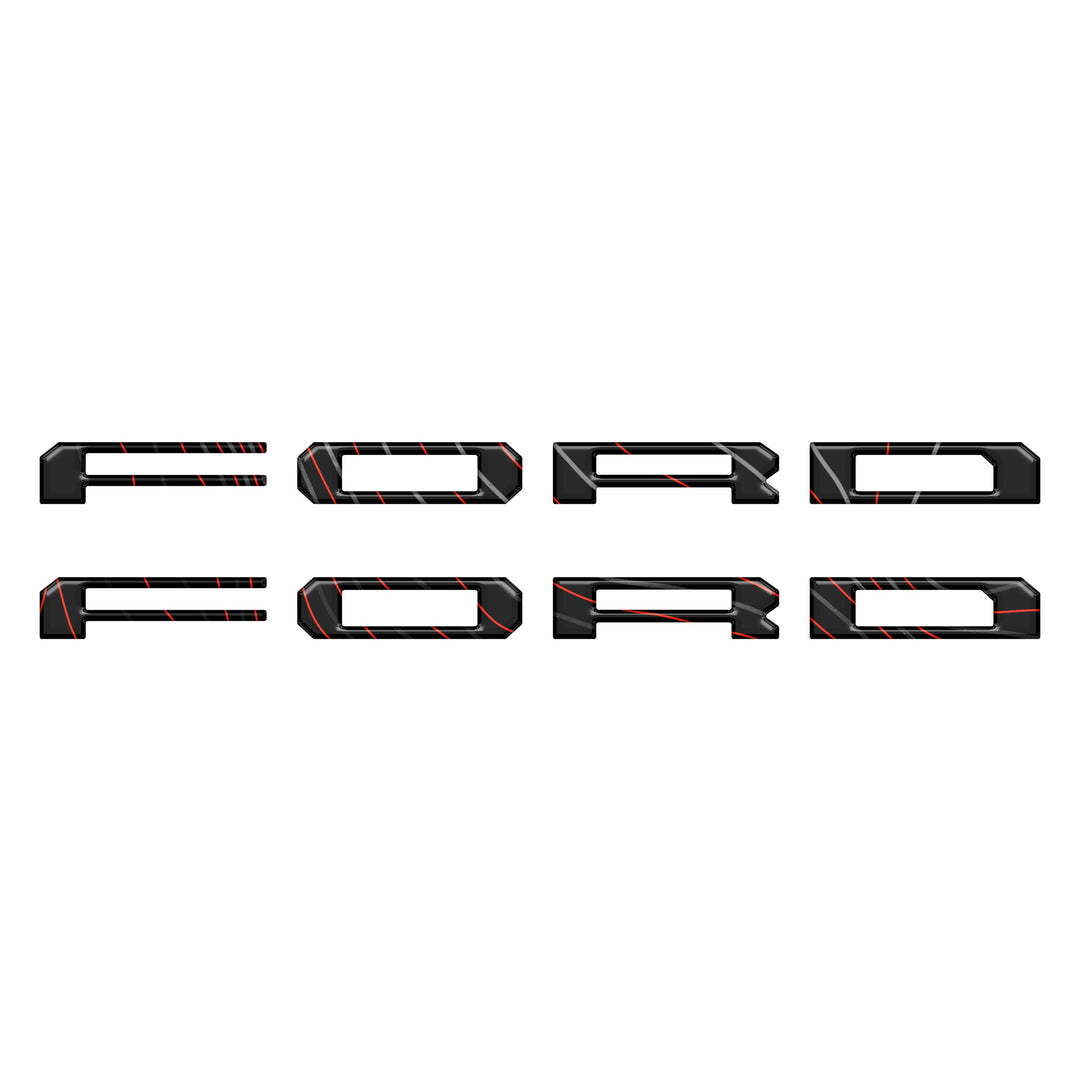 Lightning Running Board Overlays Fits 2022-2025 Ford F150 Lightning