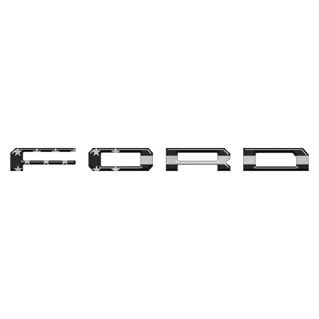 Lightning Rear Bumper Overlays Fits 2022-2025 Ford F-150 Lightning