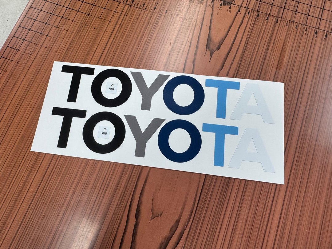 TOYOTA Rear Hatch Liftgate Emblem Inlays - 2025+ 4Runner