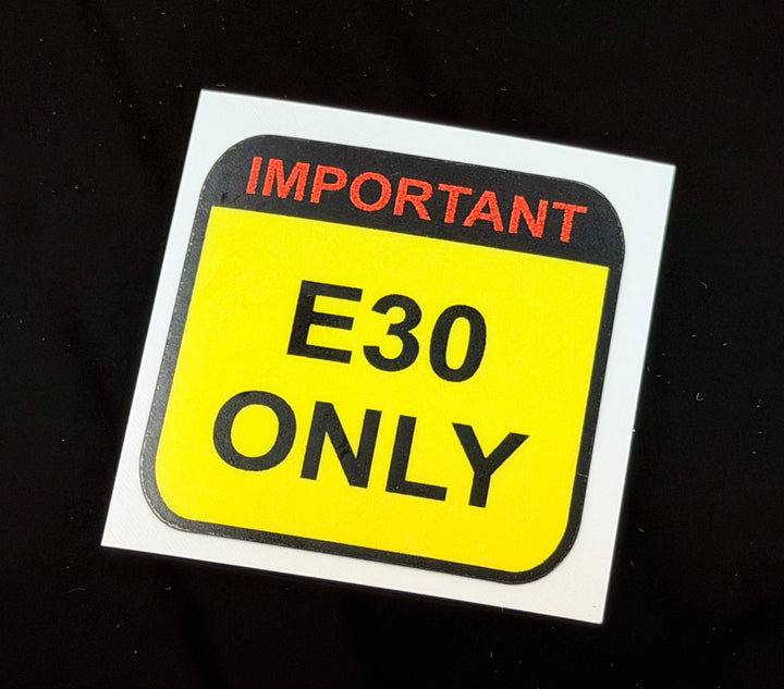 Warning Sticker Minimum Octane Rating (Pair) - Universal