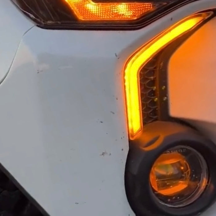LED DRL Fog Light Fang Bezel Kit for 4Runner (2014-2024)