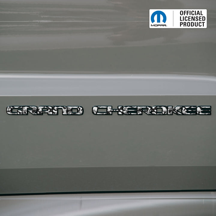 GRAND CHEROKEE Door Emblem Overlay Decal Set | Fits 2017–2022 WK2