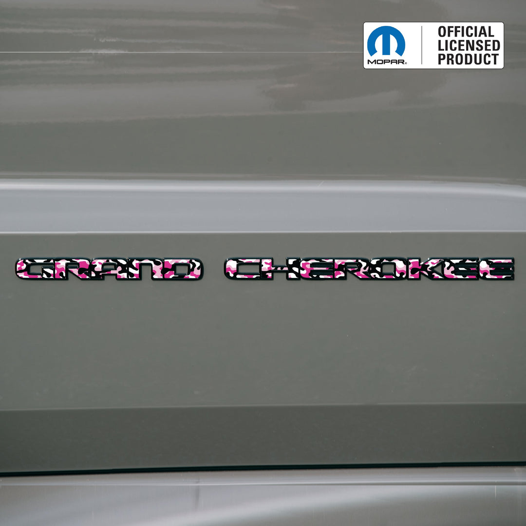 GRAND CHEROKEE Door Emblem Overlay Decal Set | Fits 2017–2022 WK2