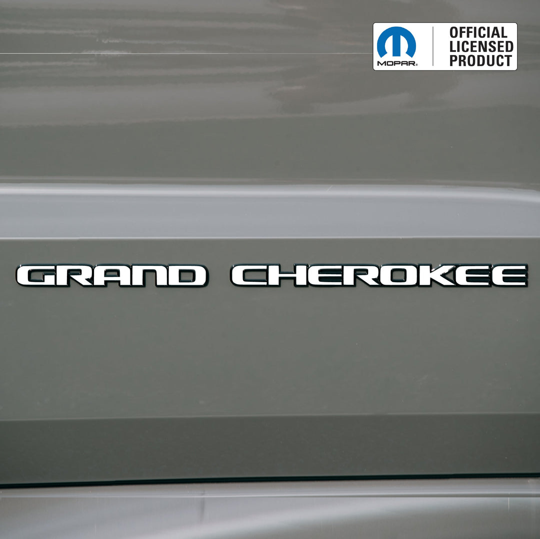 GRAND CHEROKEE Door Emblem Overlay Decal Set | Fits 2017–2022 WK2