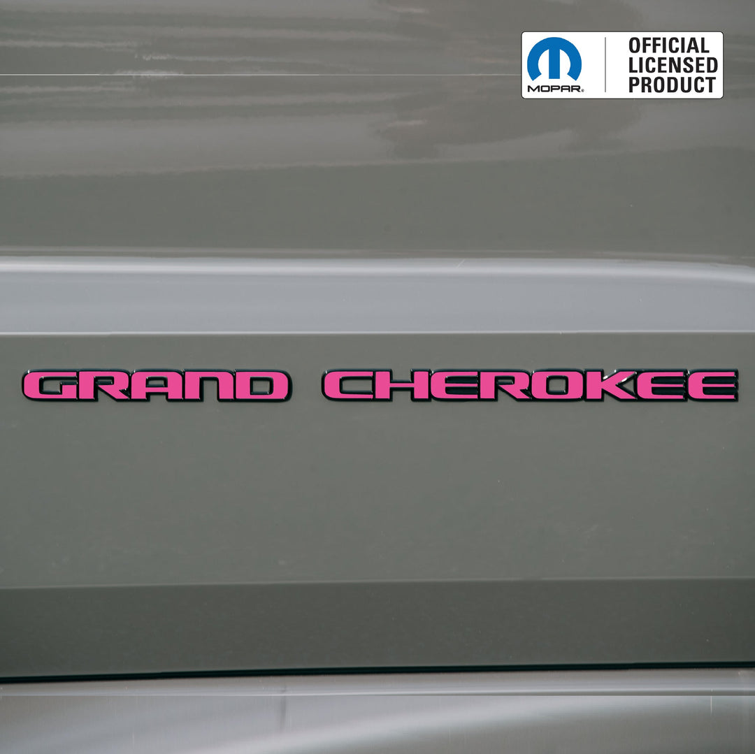 GRAND CHEROKEE Door Emblem Overlay Decal Set | Fits 2017–2022 WK2