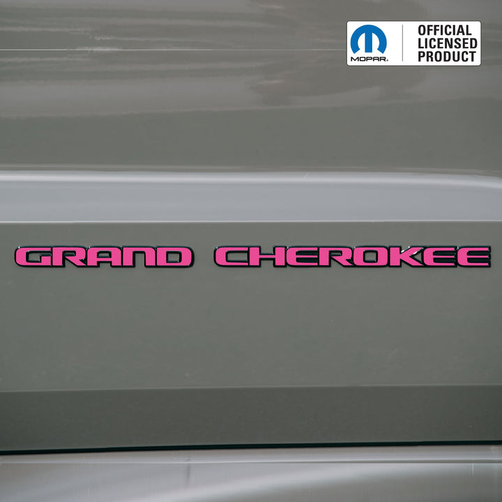 GRAND CHEROKEE Door Emblem Overlay Decal Set | Fits 2017–2022 WK2