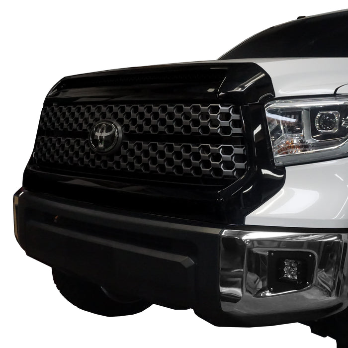 2014-2021 Toyota Tundra Grille Surround and Hood Bulge Overlay - Chrome Delete Kit