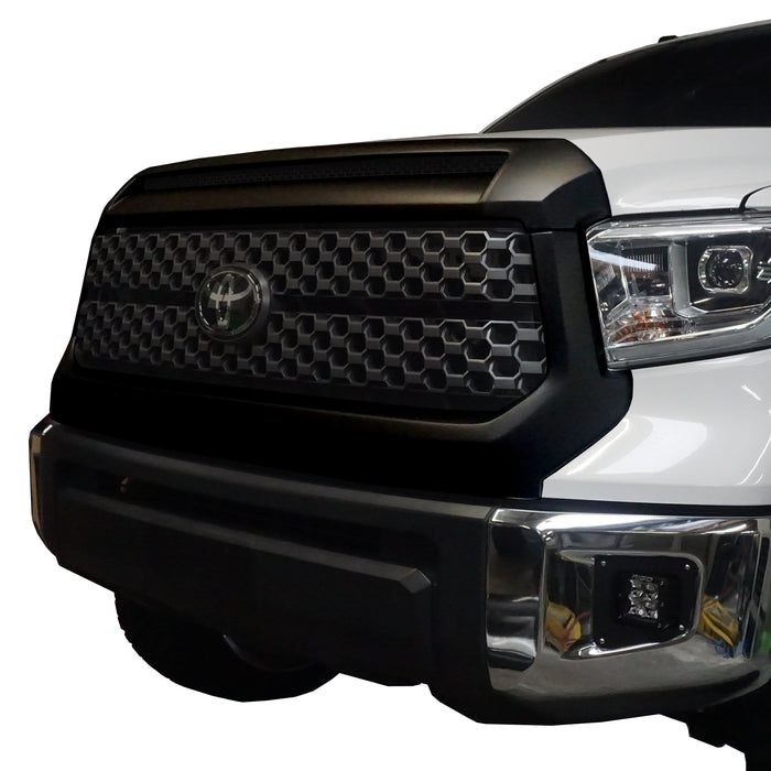 2014-2021 Toyota Tundra Grille Surround and Hood Bulge Overlay - Chrome Delete Kit