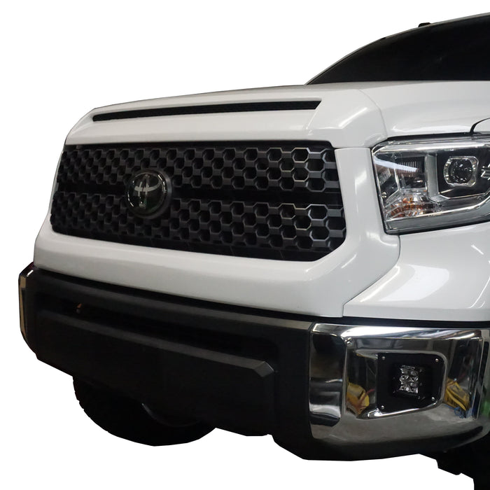 2014-2021 Toyota Tundra Grille Surround and Hood Bulge Overlay - Chrome Delete Kit