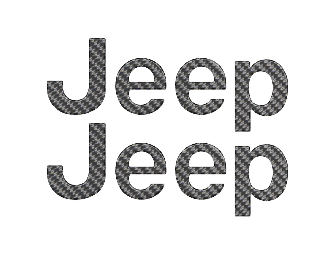 Driver & Passenger Side Emblem Overlays Fits 2019-2025 Jeep Gladiator