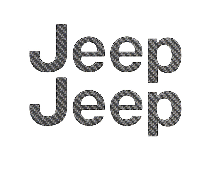 Driver & Passenger Side Emblem Overlays Fits 2019-2025 Jeep Gladiator