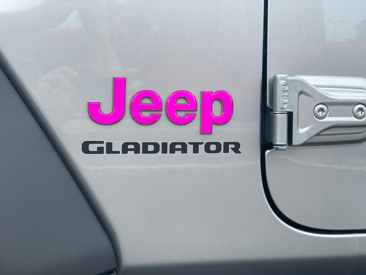 Driver & Passenger Side Emblem Overlays Fits 2019-2025 Jeep Gladiator