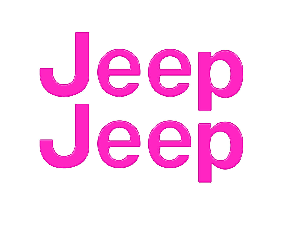 Driver & Passenger Side Emblem Overlays Fits 2019-2025 Jeep Gladiator