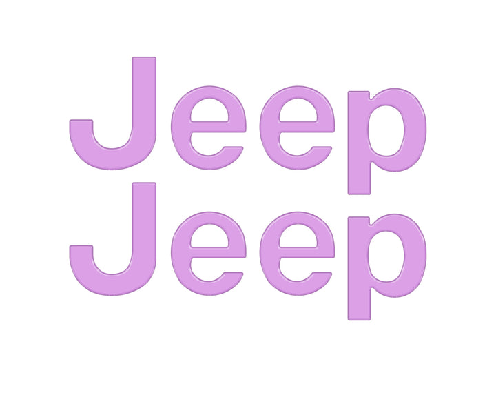 Driver & Passenger Side Emblem Overlays Fits 2019-2025 Jeep Gladiator