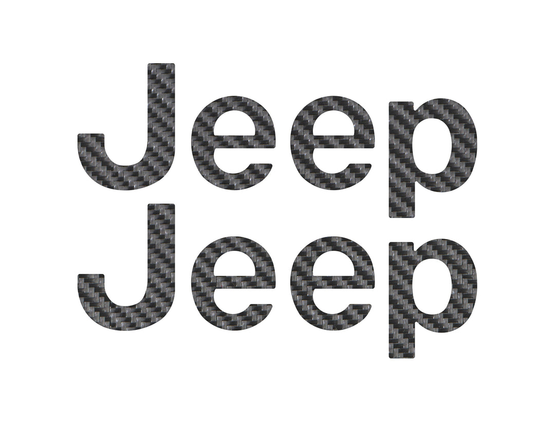 Driver & Passenger Side Emblem Overlays Fits 2019-2025 Jeep Gladiator