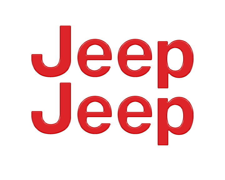 Driver & Passenger Side Emblem Overlays Fits 2019-2025 Jeep Gladiator