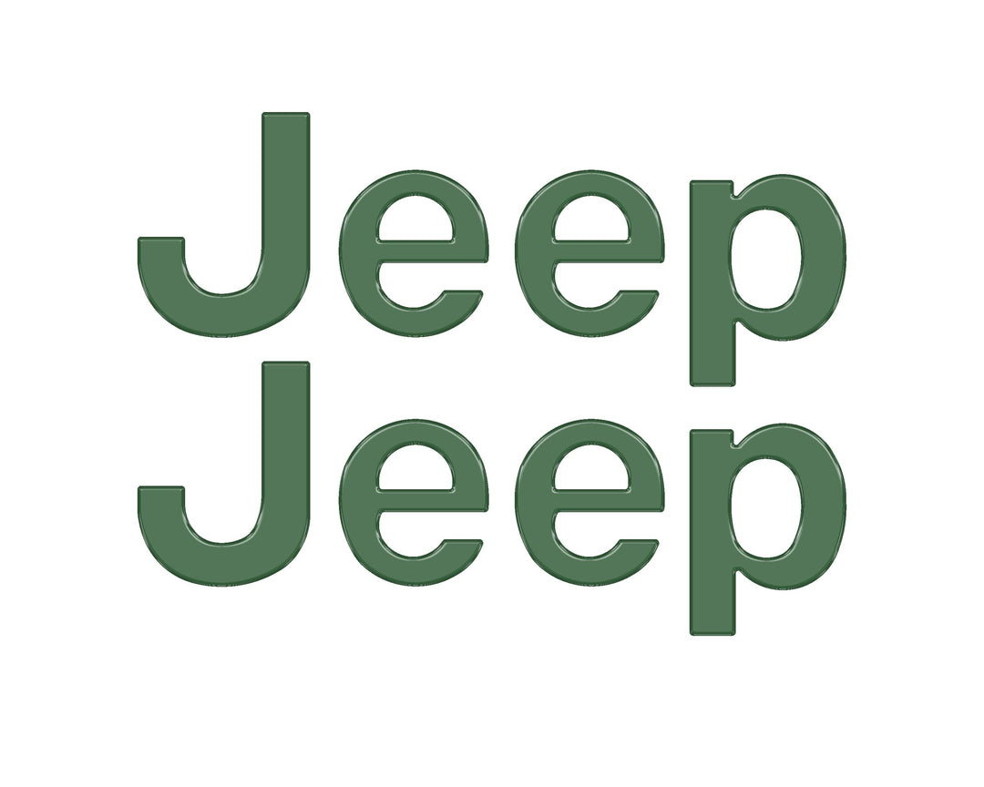 Driver & Passenger Side Emblem Overlays Fits 2019-2025 Jeep Gladiator