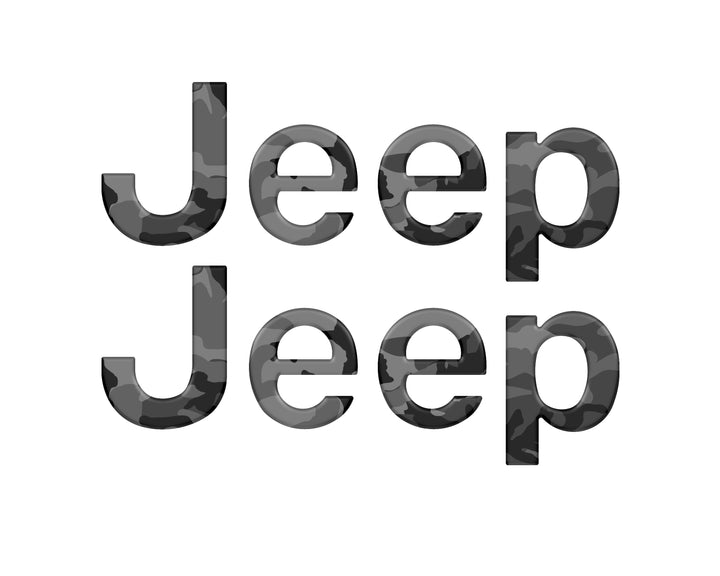 Driver & Passenger Side Emblem Overlays Fits 2019-2025 Jeep Gladiator