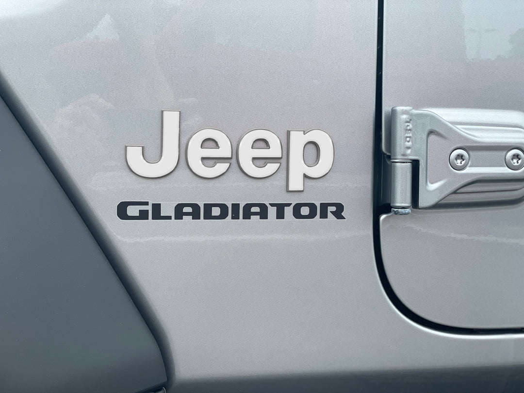 Driver & Passenger Side Emblem Overlays Fits 2019-2025 Jeep Gladiator