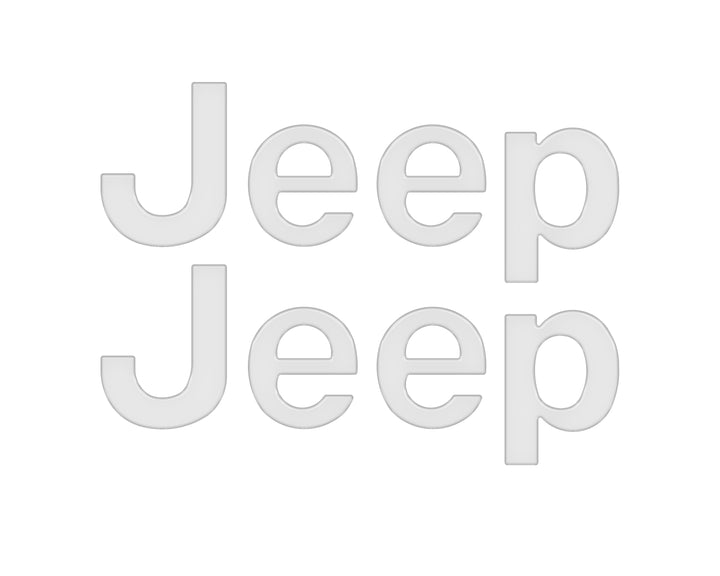 Driver & Passenger Side Emblem Overlays Fits 2019-2025 Jeep Gladiator