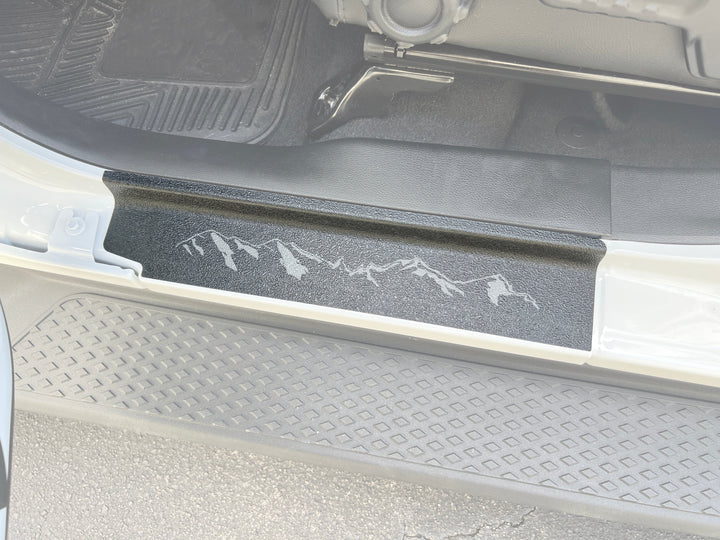 Textured Door Sill Overlays Fits 2019-2025 Jeep Wrangler
