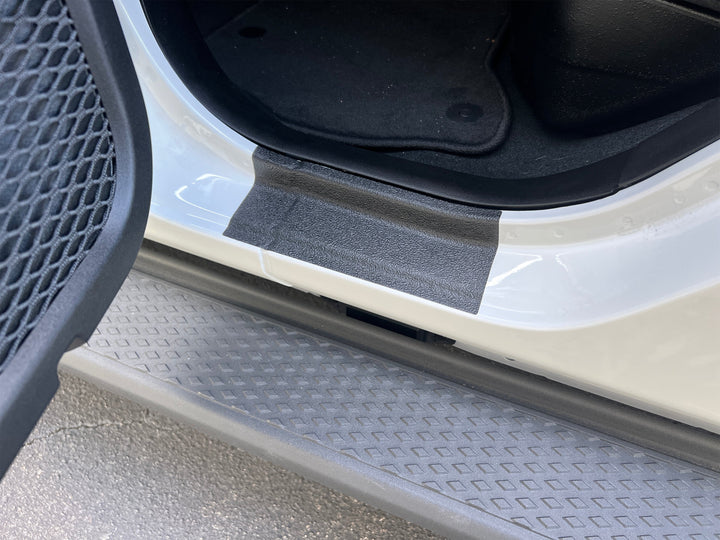 Textured Door Sill Overlays Fits 2019-2025 Jeep Wrangler