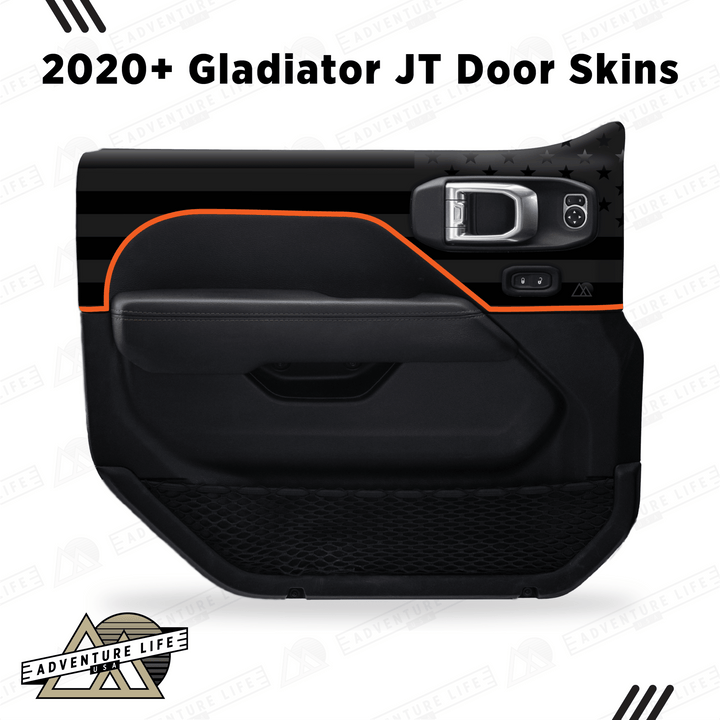 2020+ Gladiator JT Door Skins | Black Flag