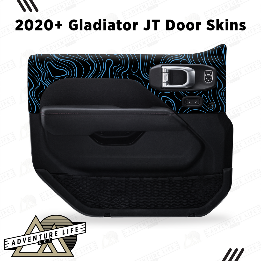 2020+ Gladiator JT Door Skins | Topographic