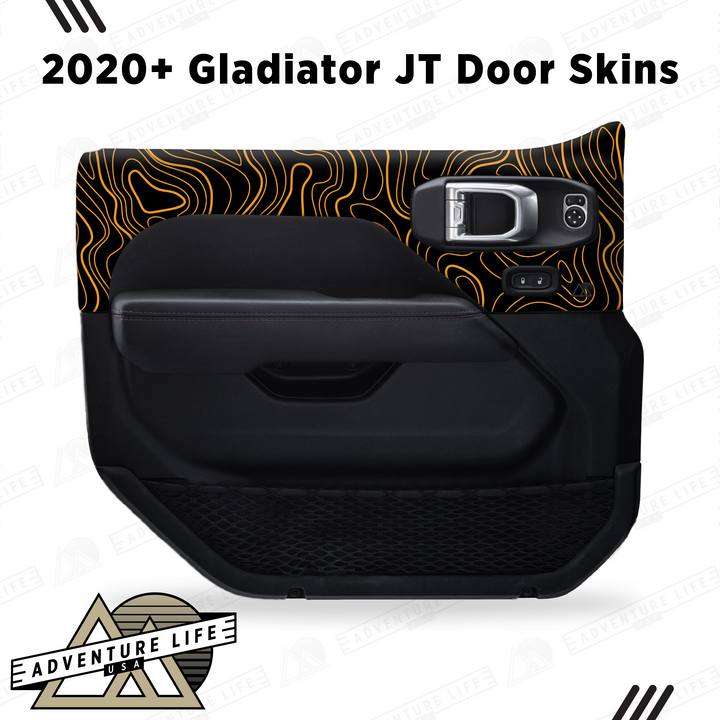 2020+ Gladiator JT Door Skins | Topographic