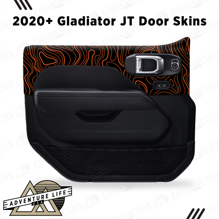 2020+ Gladiator JT Door Skins | Topographic